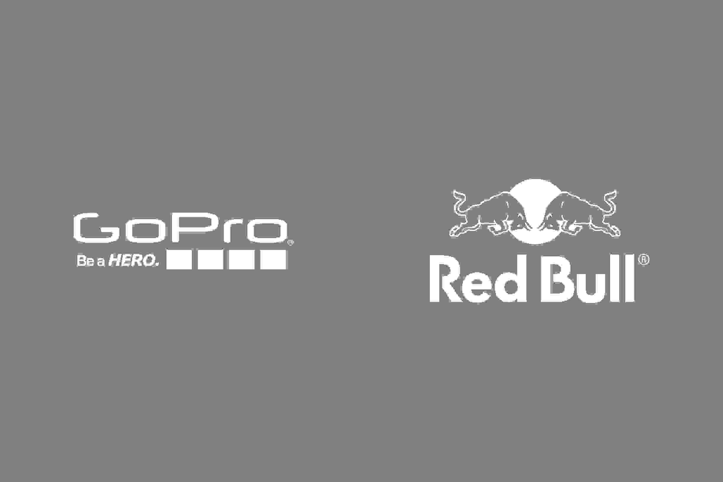 Go Pro and Red Bull logo side by side